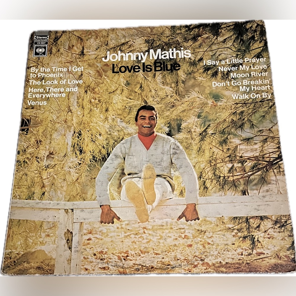 💙 Johnny Mathis Love Is Blue Vinyl Album